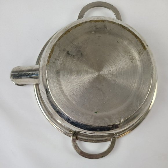 VTG Child Porcelain Warming Bowl w Reservoir Colonial Plate USA Little Bo Peep - Picture 9 of 13